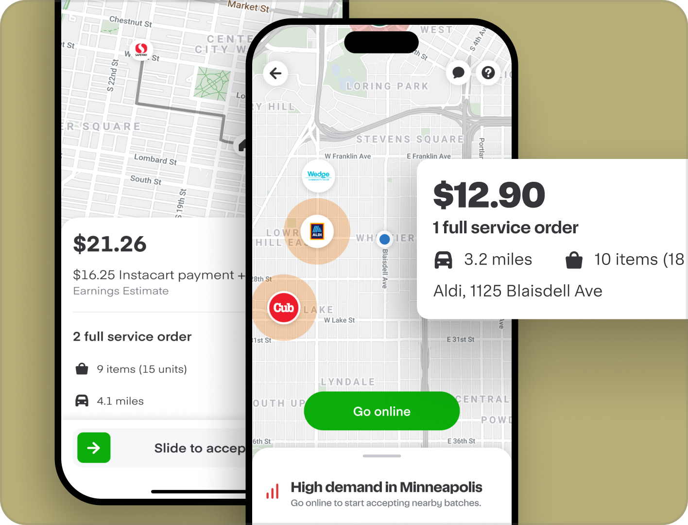 Shopper demand experience mockup